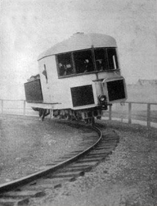 Gyroscopically Balanced Monorail in 1907